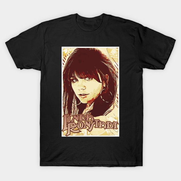 Vintage Linda Ronstadt Fan Art Design T-Shirt by HellwoodOutfitters